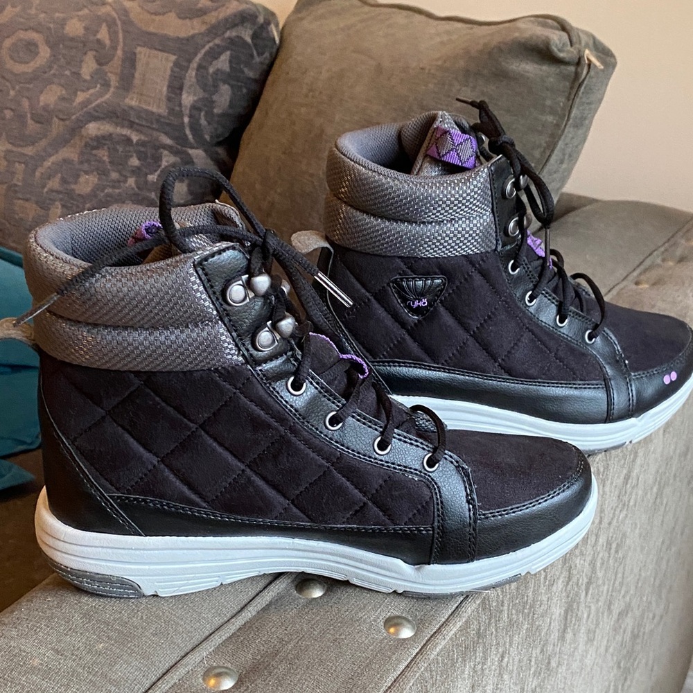 Ryka Gray and White Athletic Shoes